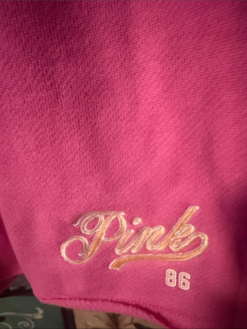 PINK Victoria's Secret Hot Pink Athletic Lounge Shorts Large-NWT - Picture 2 of 5